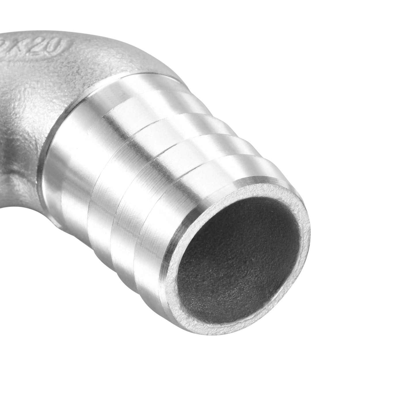 Uxcell Uxcell Stainless Steel Hose Barb Fitting Elbow 20mm x G1/2 Male Pipe Connector