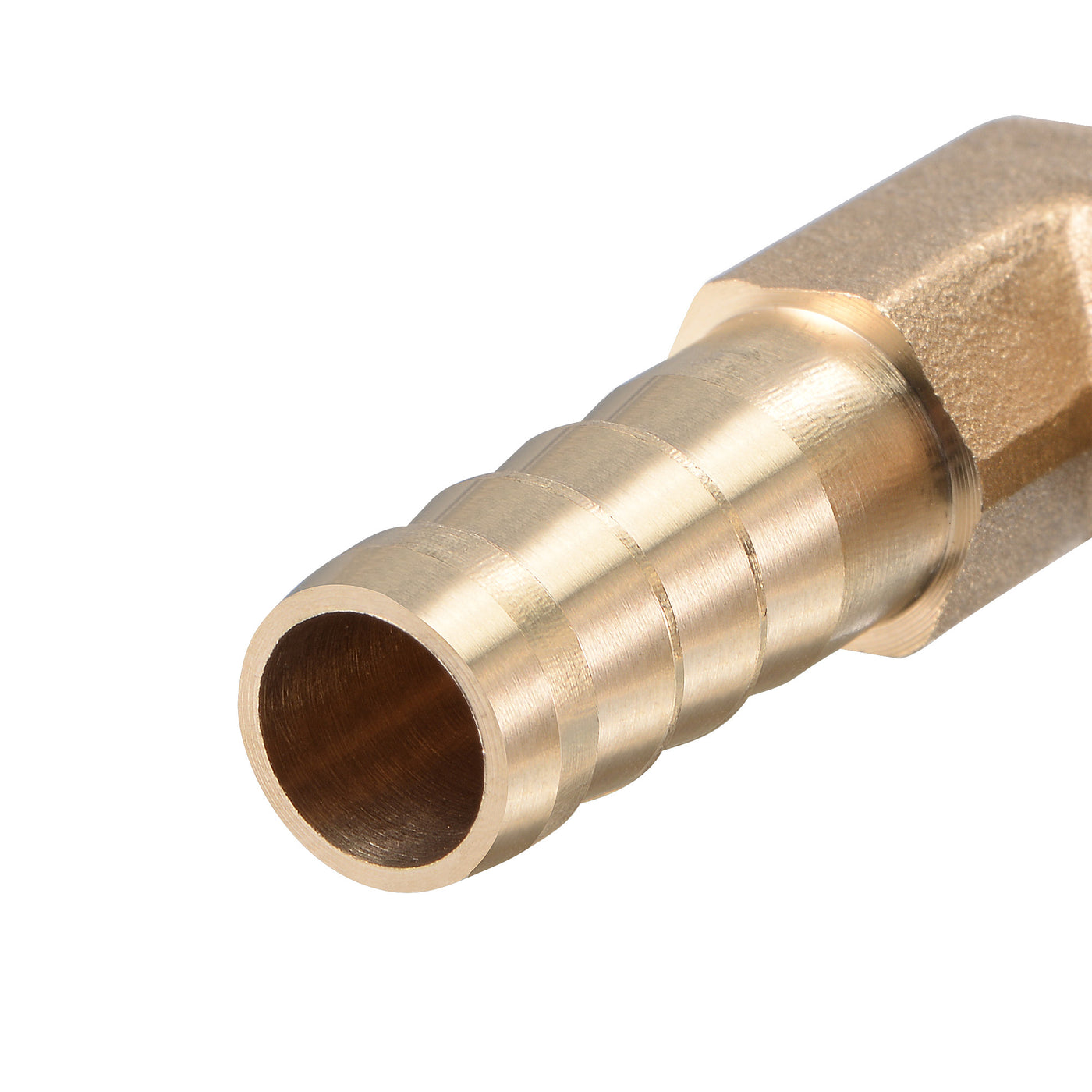 Uxcell Uxcell Brass Hose Barb Fitting Elbow 14mm x G1/2 Female Pipe Connector