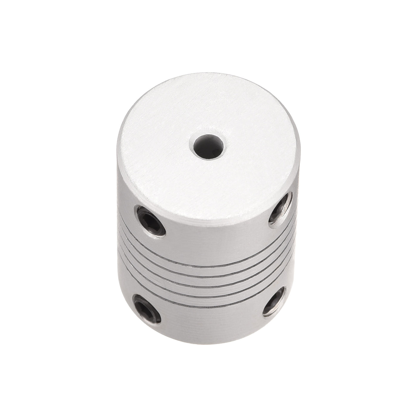 uxcell Uxcell 3mm to 5mm Aluminum Alloy Shaft Coupling Flexible Coupler L25xD19 Silver,2pcs