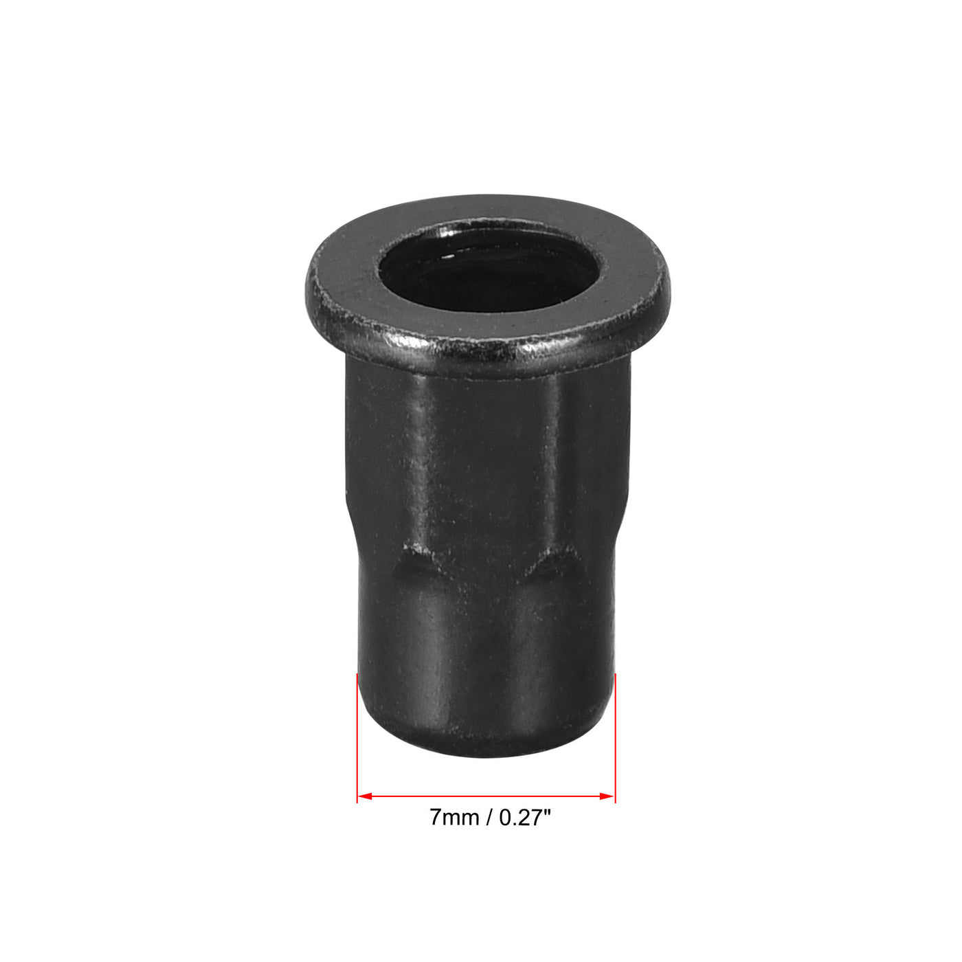 uxcell Uxcell Rivet Nuts Half Hexagonal Carbon Steel Flat Head Threaded Nuts