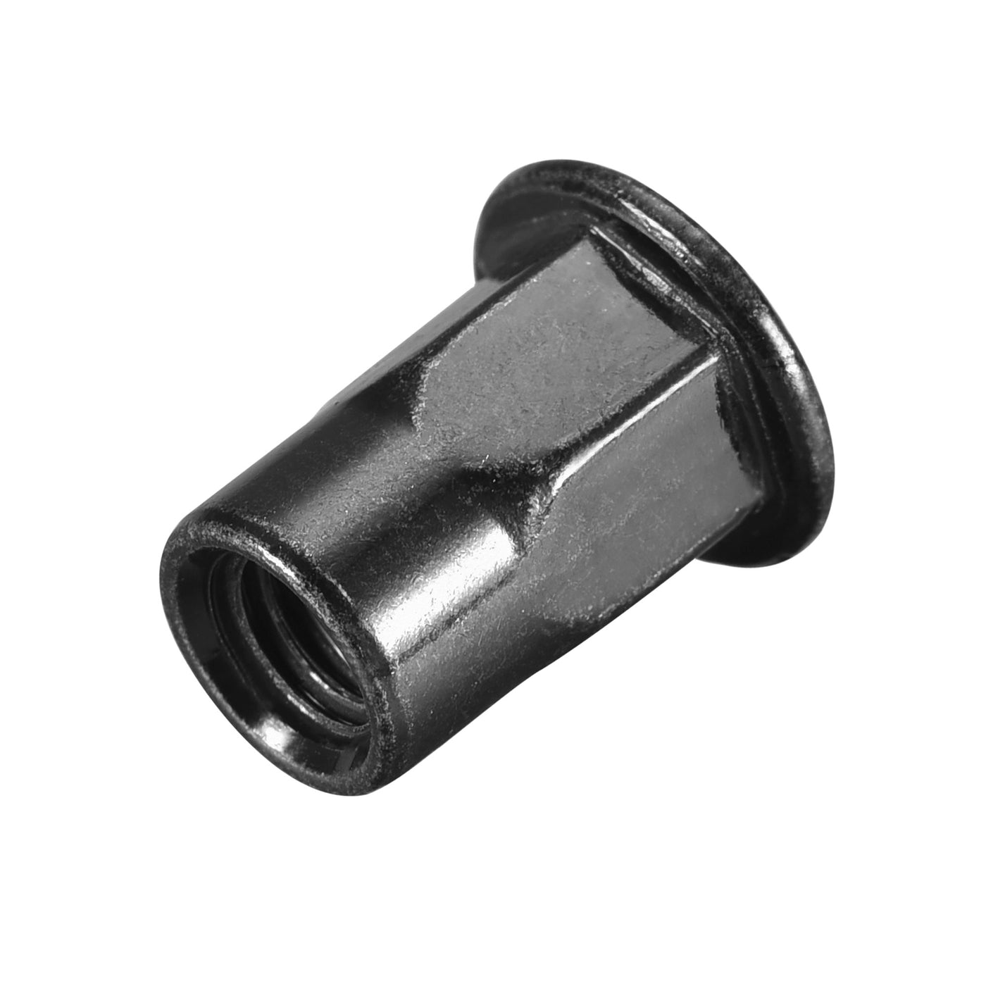 uxcell Uxcell Rivet Nuts Half Hexagonal Carbon Steel Flat Head Threaded Nuts