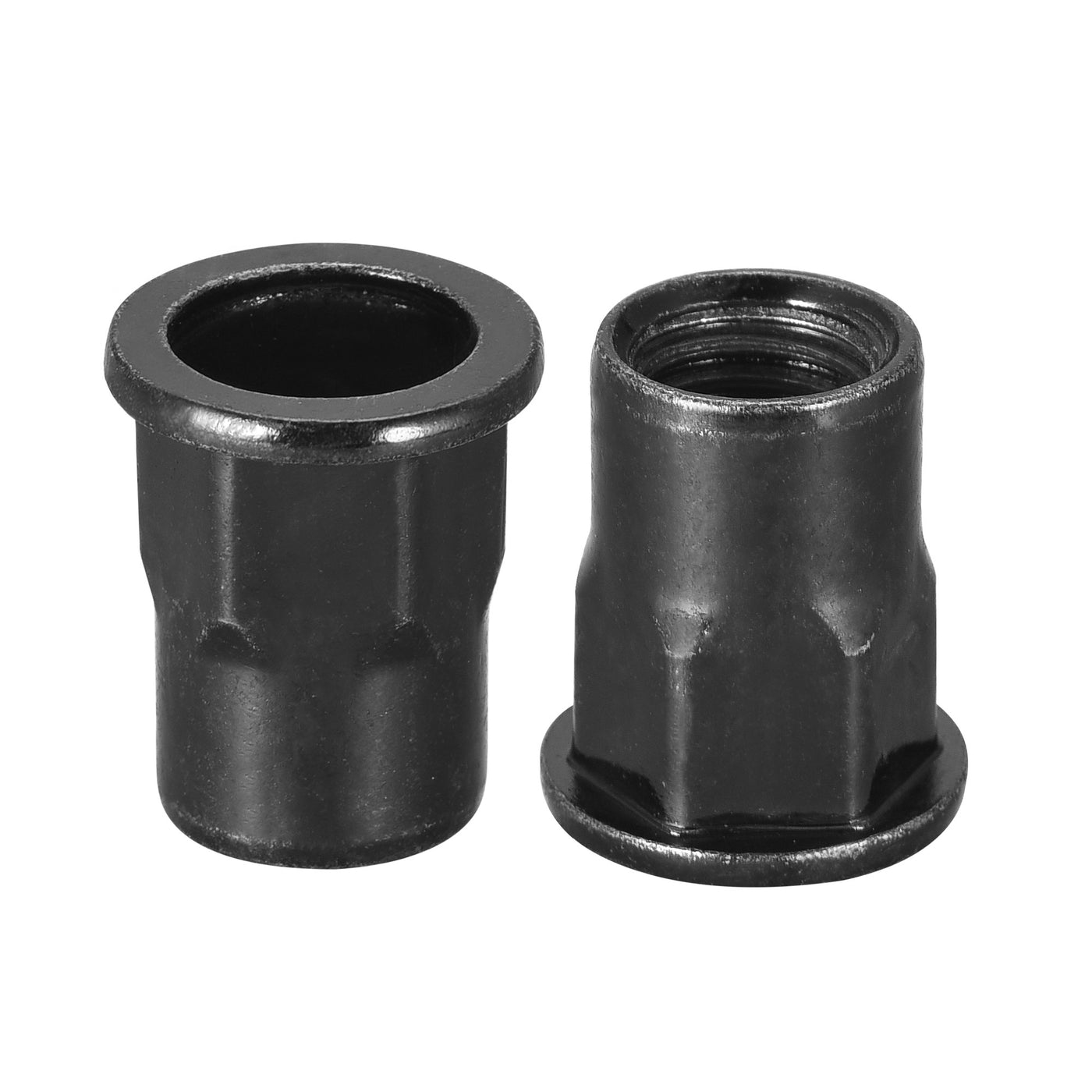 uxcell Uxcell Rivet Nuts Half Hexagonal Carbon Steel Flat Head Threaded Nuts