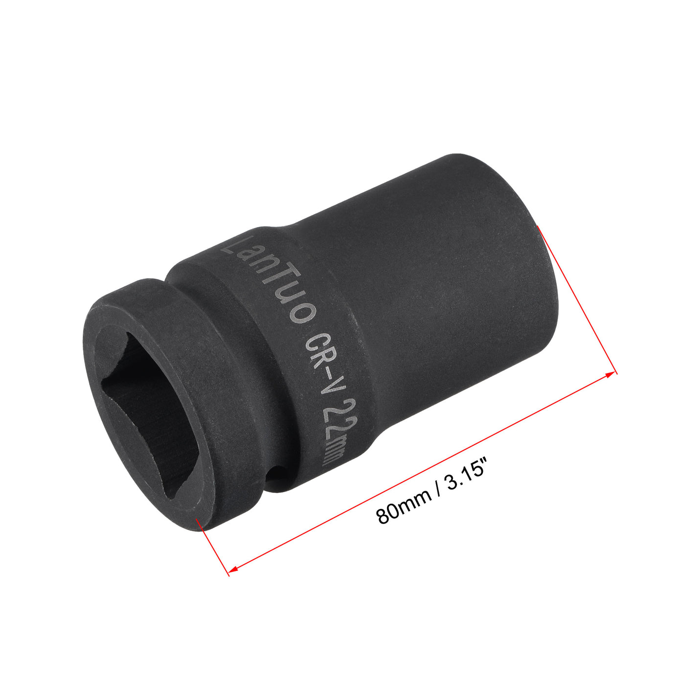 Harfington Drive by Square Impact Socket, CR-MO, Standard Metric Sizes