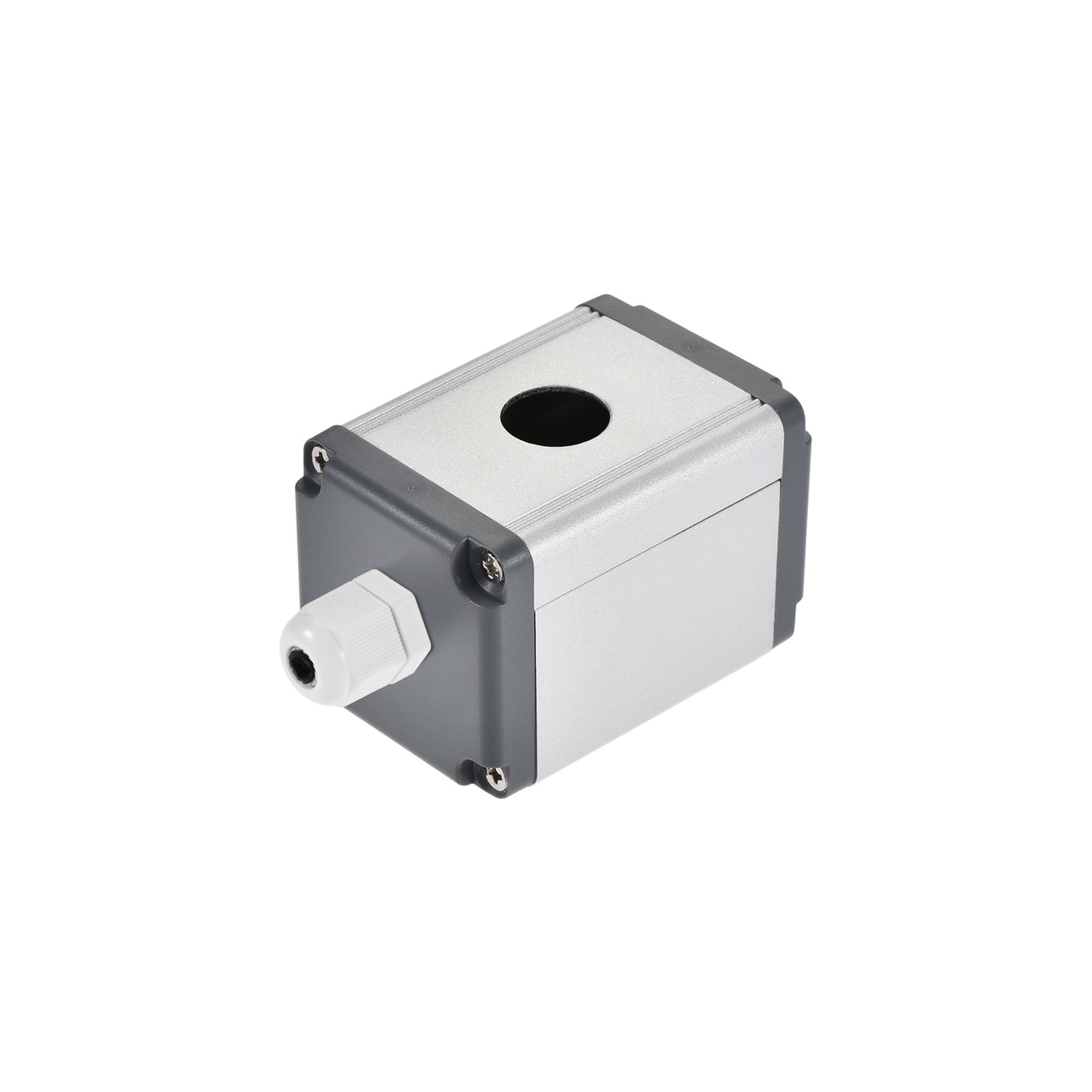 uxcell Uxcell Single Hole 16mm Aluminum Switch Button Station Box with a PG7 Cable Gland