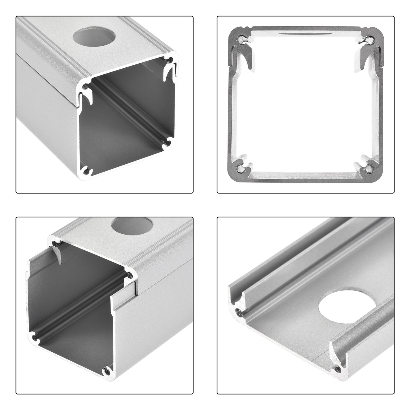 uxcell Uxcell Single Holes 16mm Aluminum Switch Button Station Box with a PG7 Cable Gland and Mounting Base