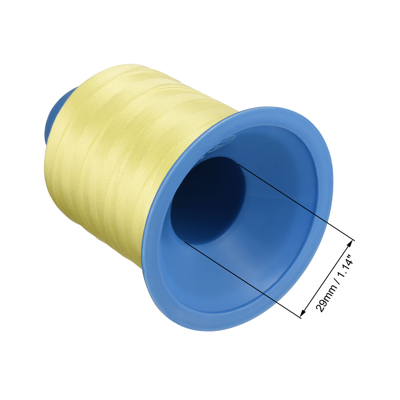 Uxcell Uxcell Bonded Polyester Threads Extra-strong 1312 Yards 210D/0.32mm (Snow, 2pcs)