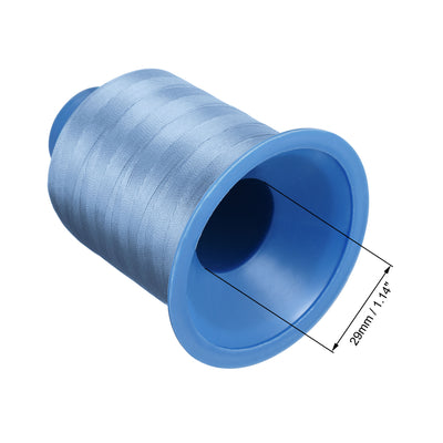 Harfington Uxcell Bonded Polyester Threads Extra-strong 1312 Yards 210D/0.32mm (Snow, 2pcs)