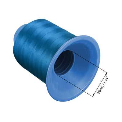 Harfington Uxcell Bonded Polyester Threads Extra-strong 1968 Yards 150D/0.25mm (Lawn Green, 2pcs)