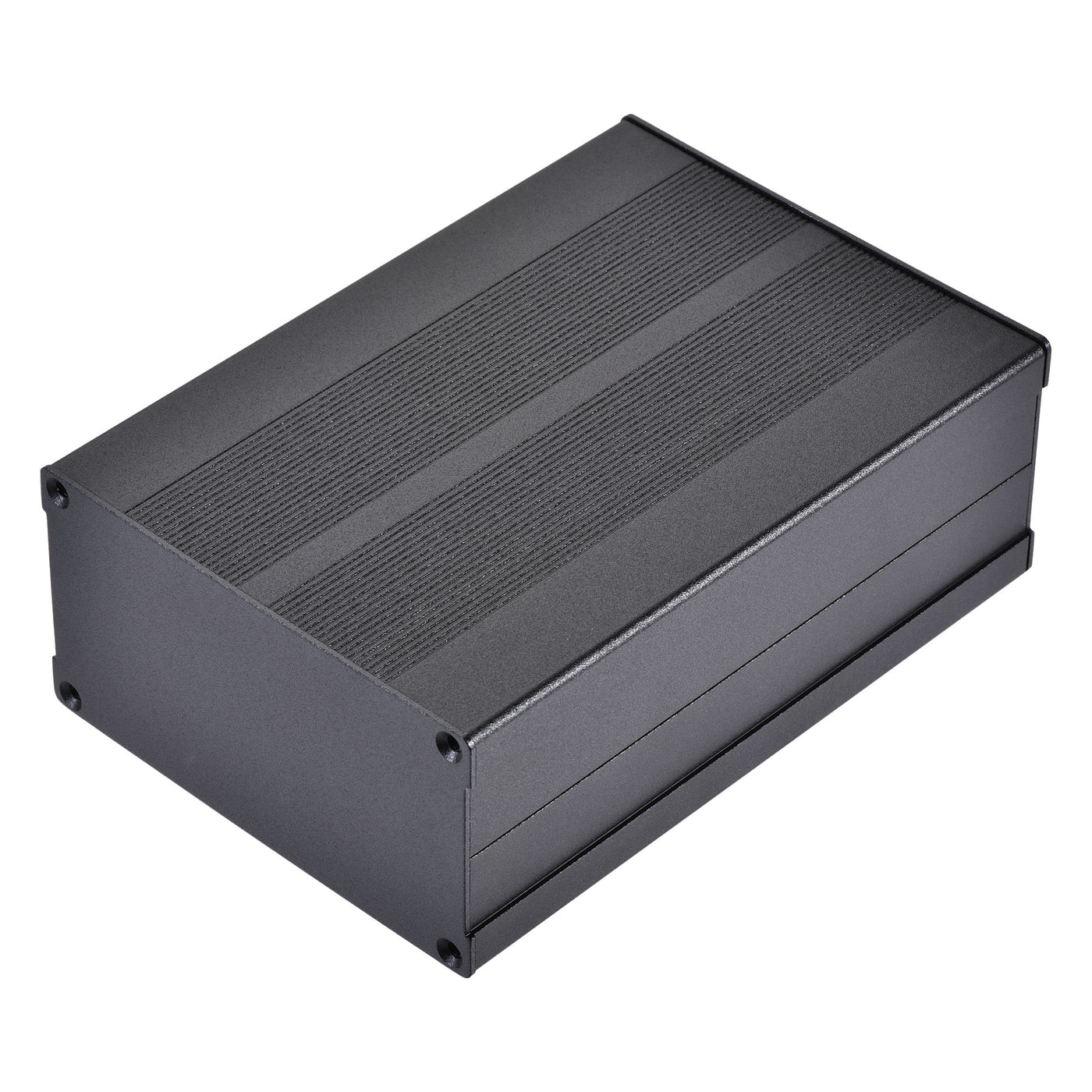 uxcell Uxcell 150mm x 105mm x 55mm Aluminum Electrical Project Case for Audio Amplifier Black