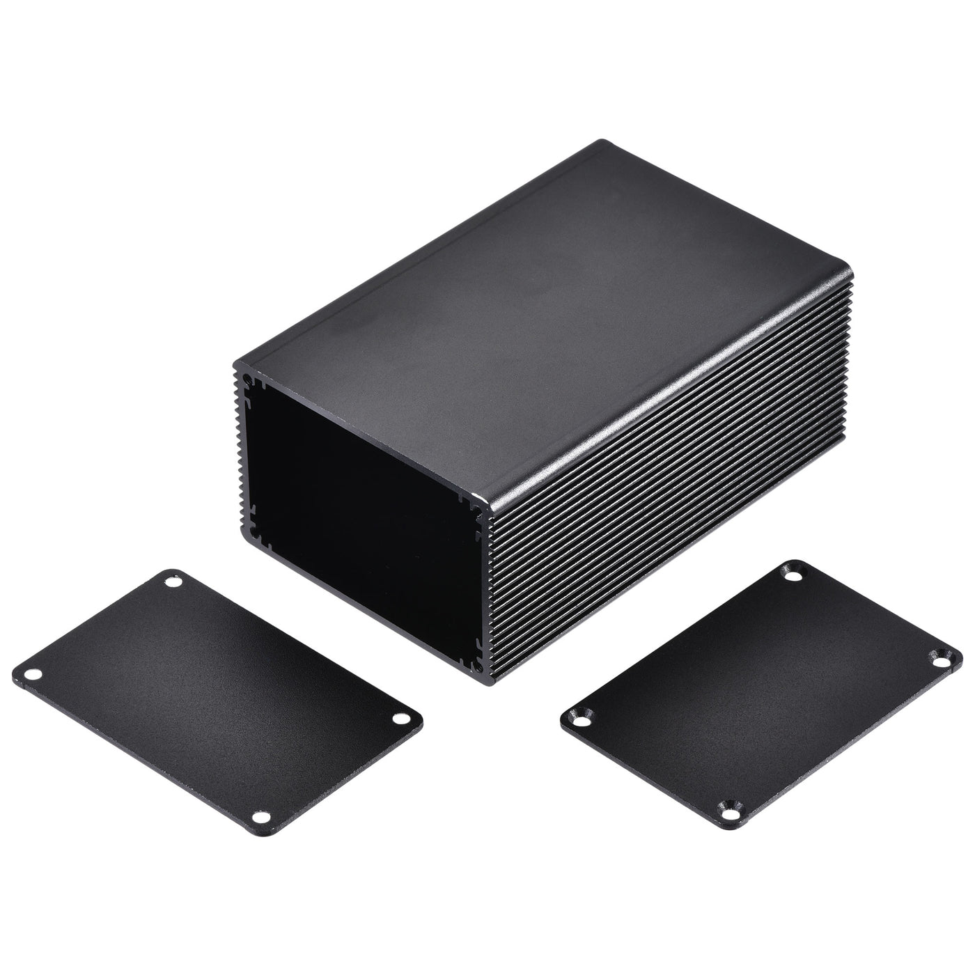 uxcell Uxcell 100mm x 66mm x 43mm Aluminum Electrical Project Case for Audio Amplifier Black