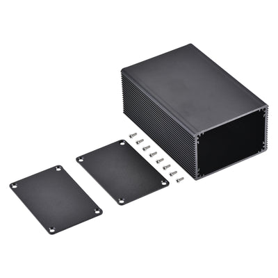 Harfington Uxcell 100mm x 66mm x 43mm Aluminum Electrical Project Case for Audio Amplifier Black