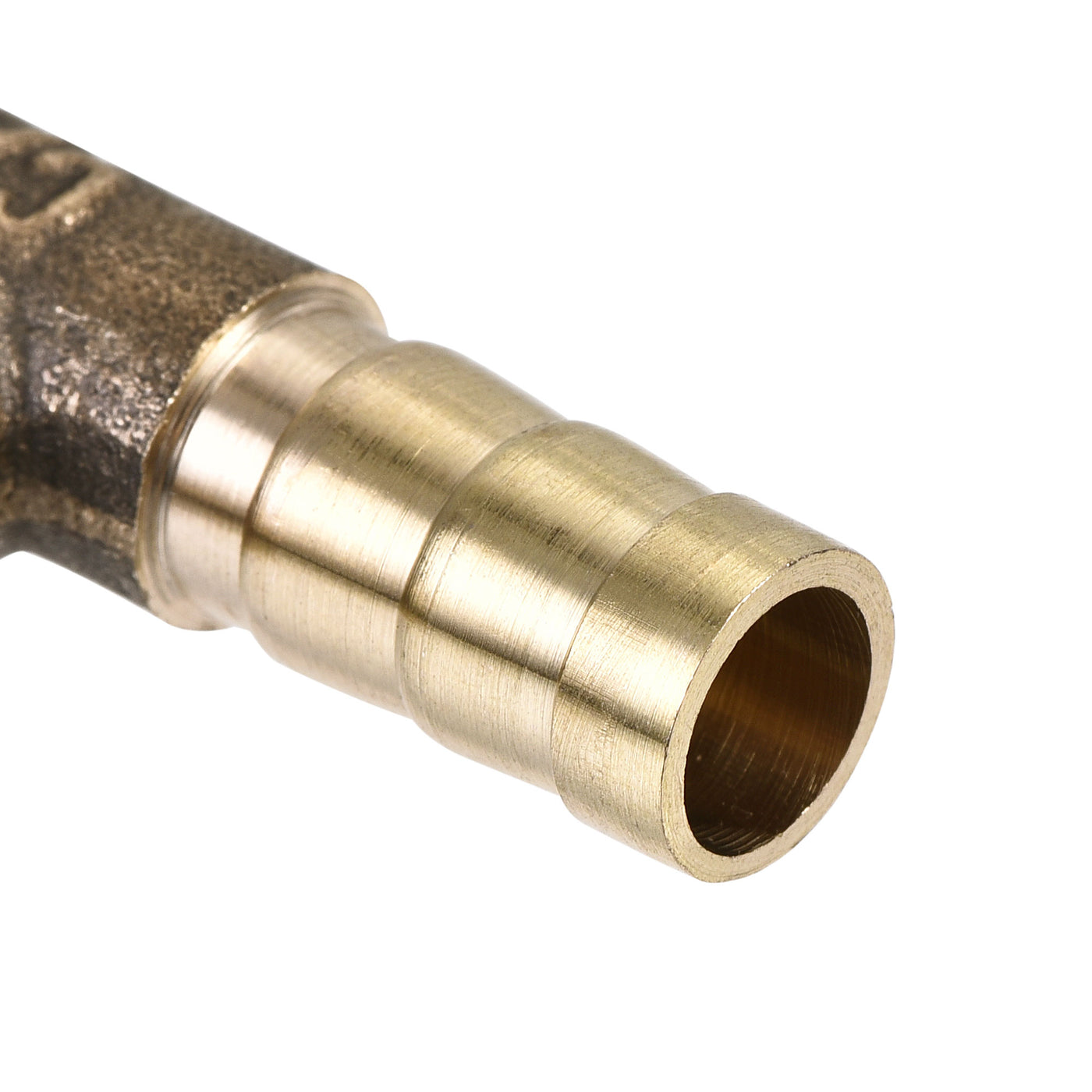 Uxcell Uxcell Barb Hose Fitting 16mm OD Tee T Shape Pipe Connector Brass 2Pcs with 6Pcs 13-19mm Hose Clamps