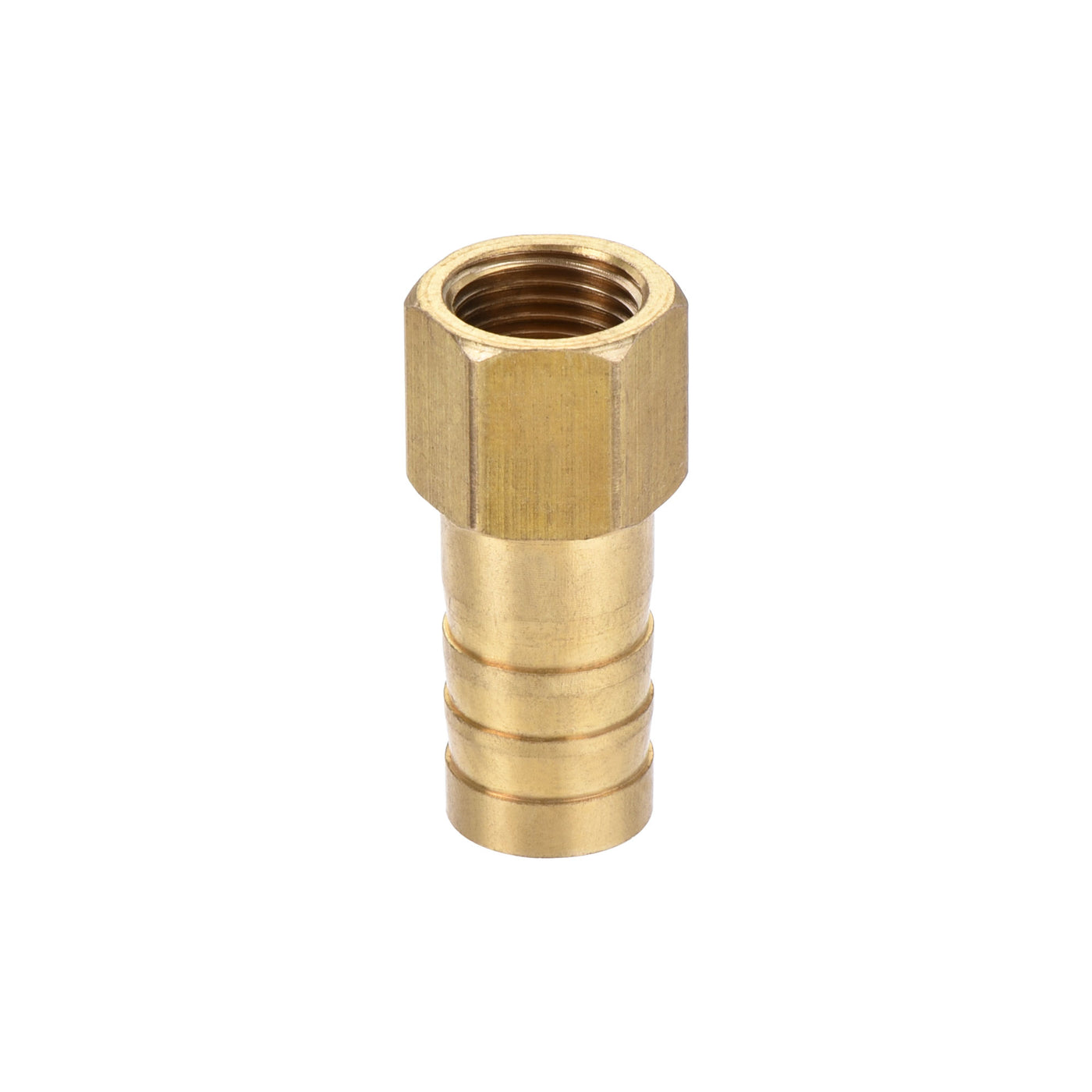 Uxcell Uxcell Brass Barb Hose Fitting Connector Adapter 10mm Barbed x G1/8 Female Pipe with 6-12mm Hose Clamp 2Set