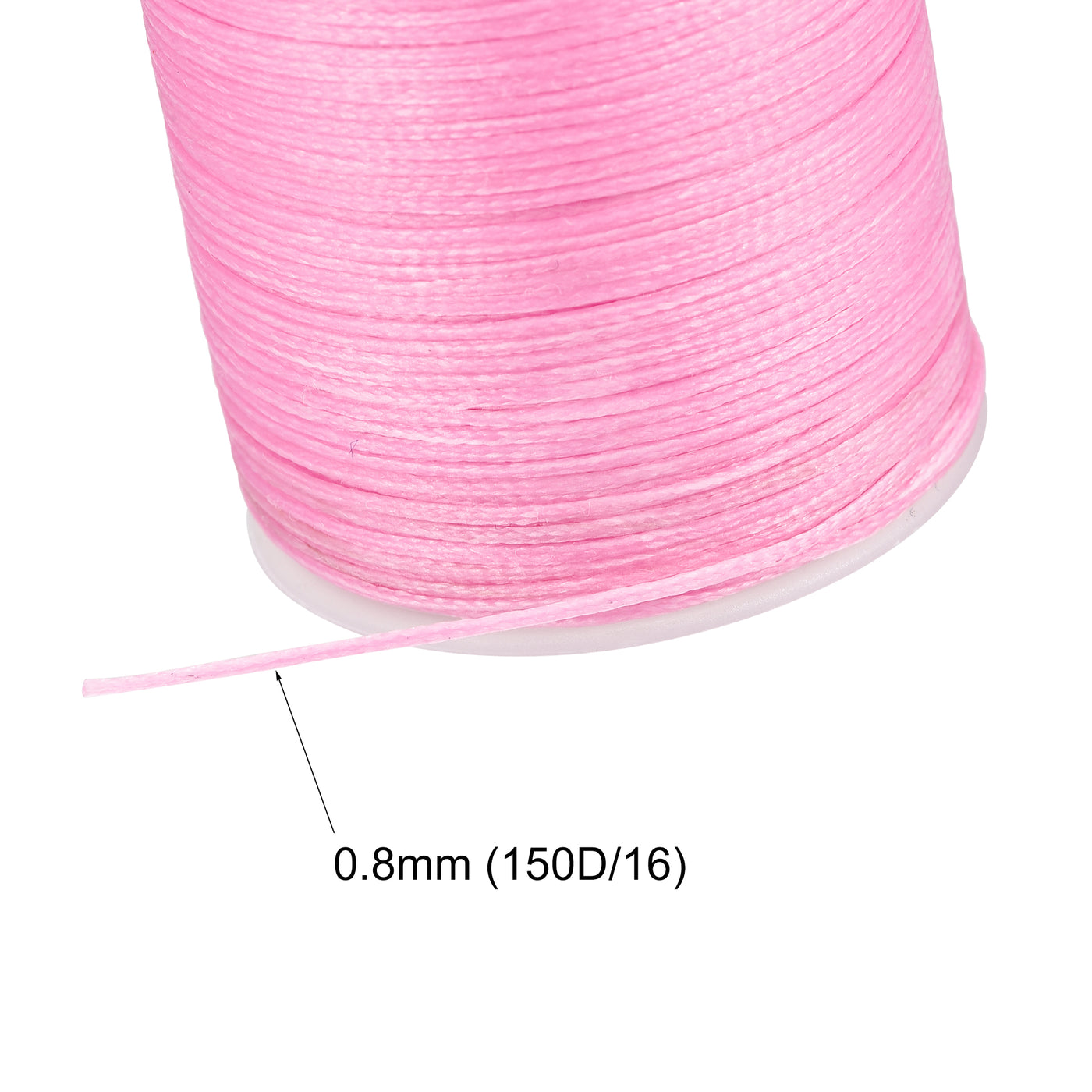 Uxcell Uxcell Leather Sewing Thread 98 Yards 150D/0.8mm Polyester Waxed Cord, Pearl