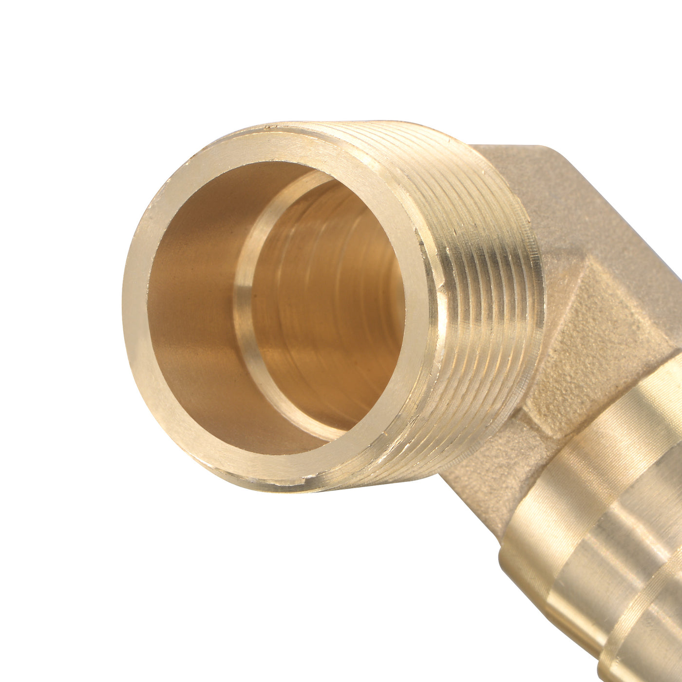 uxcell Uxcell Brass Hose Barb Fitting Elbow 25mm x G3/4 Male Thread Right Angle Pipe Connector with Stainless Steel Hose Clamp