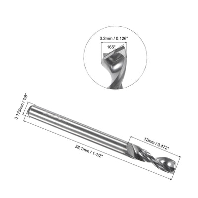 Harfington Uxcell 3.5mm Tungsten Carbide Spiral Flute 1/8" Shank Circuit Board PCB Drill Bit