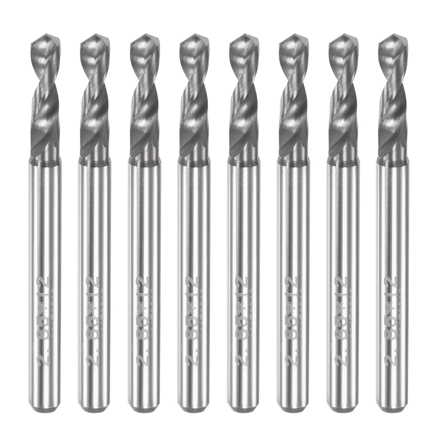 Uxcell Uxcell 3.15mm Tungsten Carbide Spiral Flute 1/8" Shank Circuit Board PCB Drill Bit 8pcs