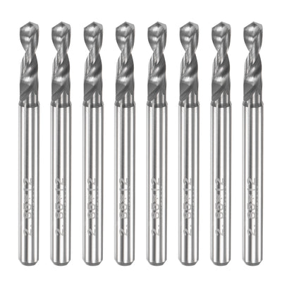 Harfington Uxcell 3.15mm Tungsten Carbide Spiral Flute 1/8" Shank Circuit Board PCB Drill Bit 8pcs