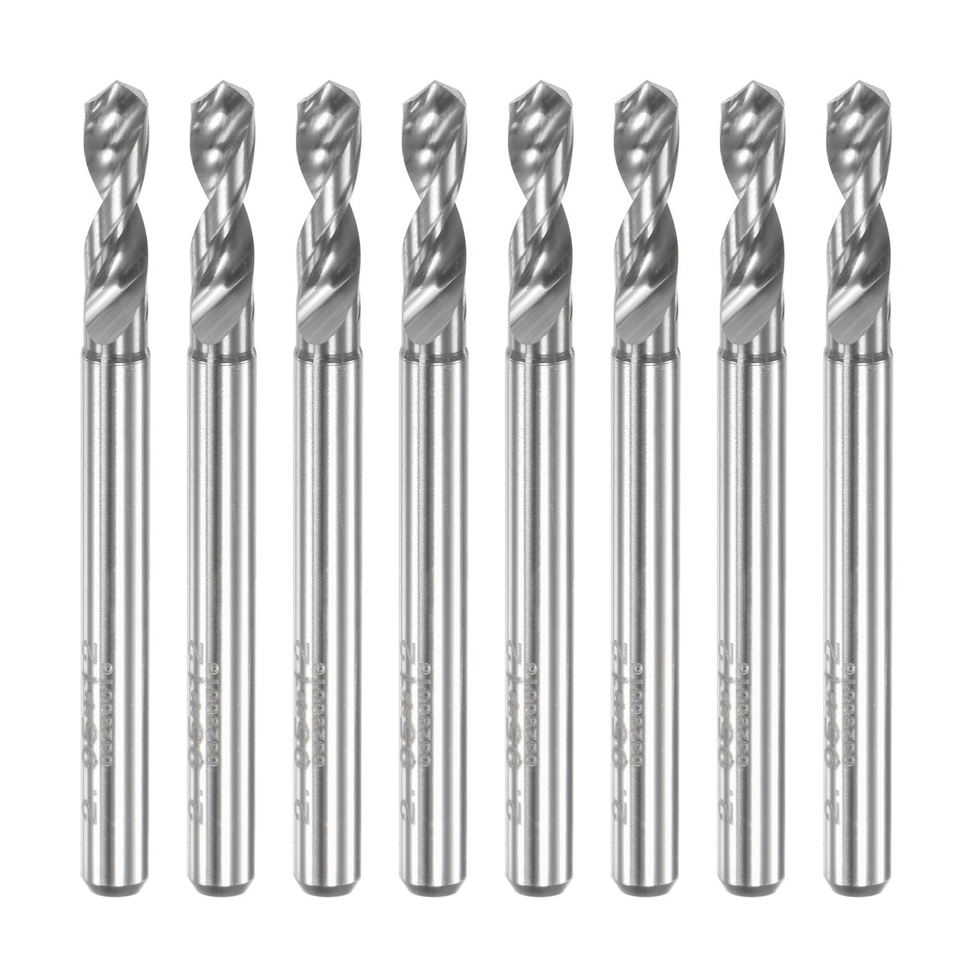 Uxcell Uxcell 3.15mm Tungsten Carbide Spiral Flute 1/8" Shank Circuit Board PCB Drill Bit 8pcs