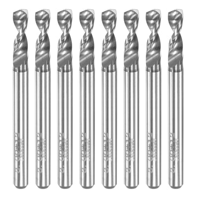 Harfington Uxcell 3.15mm Tungsten Carbide Spiral Flute 1/8" Shank Circuit Board PCB Drill Bit 8pcs