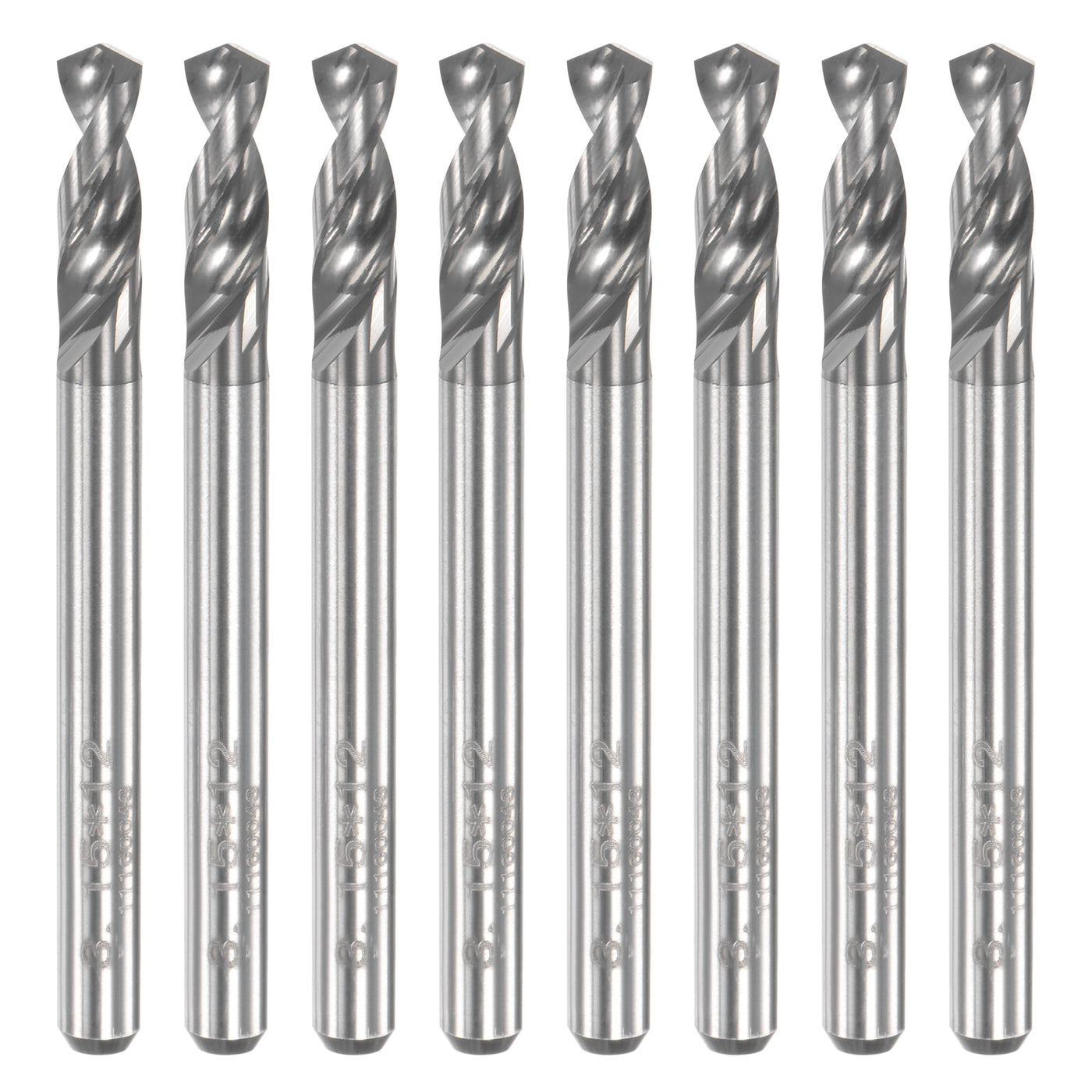 Uxcell Uxcell 3.15mm Tungsten Carbide Spiral Flute 1/8" Shank Circuit Board PCB Drill Bit 8pcs