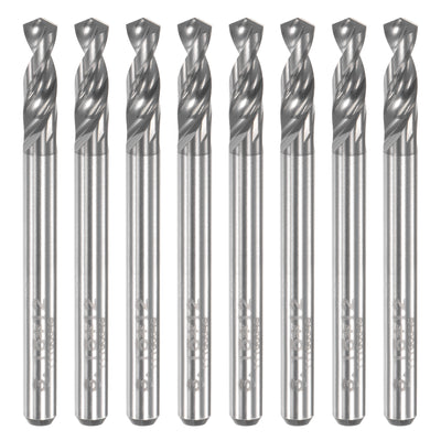 Harfington Uxcell 3.15mm Tungsten Carbide Spiral Flute 1/8" Shank Circuit Board PCB Drill Bit 8pcs