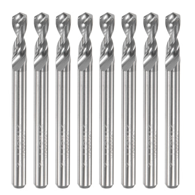 Harfington Uxcell 3.15mm Tungsten Carbide Spiral Flute 1/8" Shank Circuit Board PCB Drill Bit 8pcs