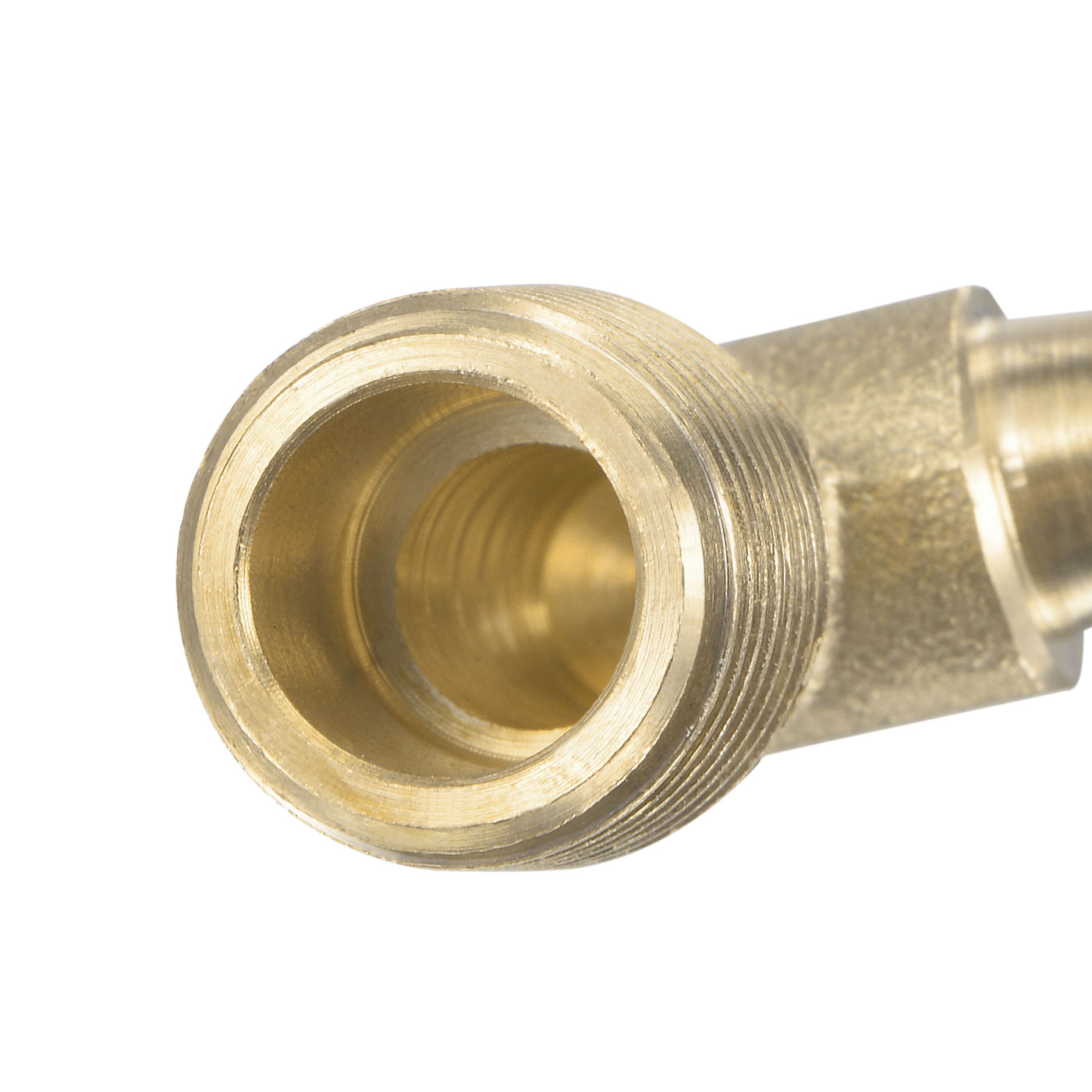 Uxcell Uxcell Brass Hose Barb Fitting Elbow 3/8 inch x 1/4 NPT Male Thread Right Angle Pipe Connector