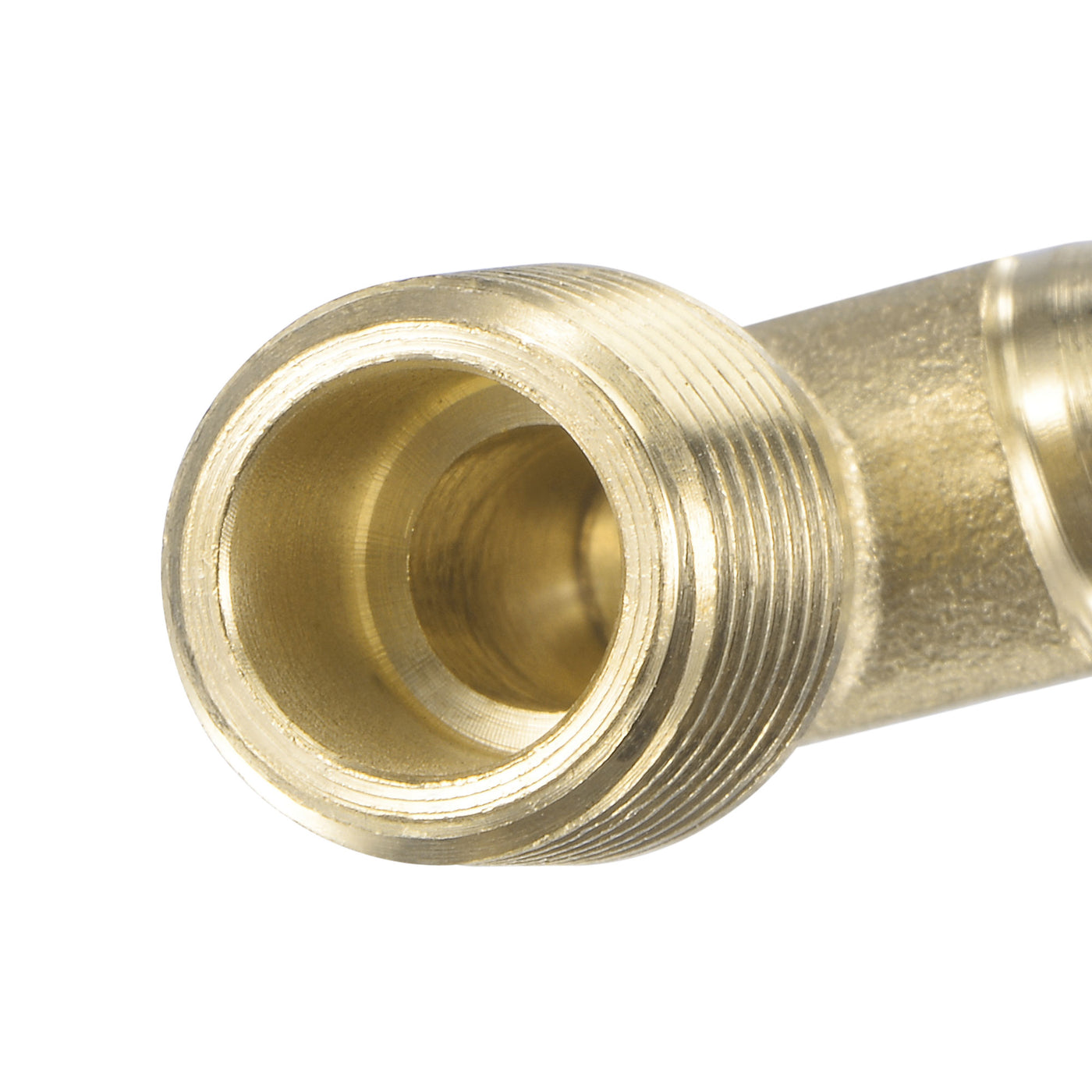 Uxcell Uxcell Brass Hose Barb Fitting Elbow 3/8 inch x 1/4 NPT Male Thread Right Angle Pipe Connector