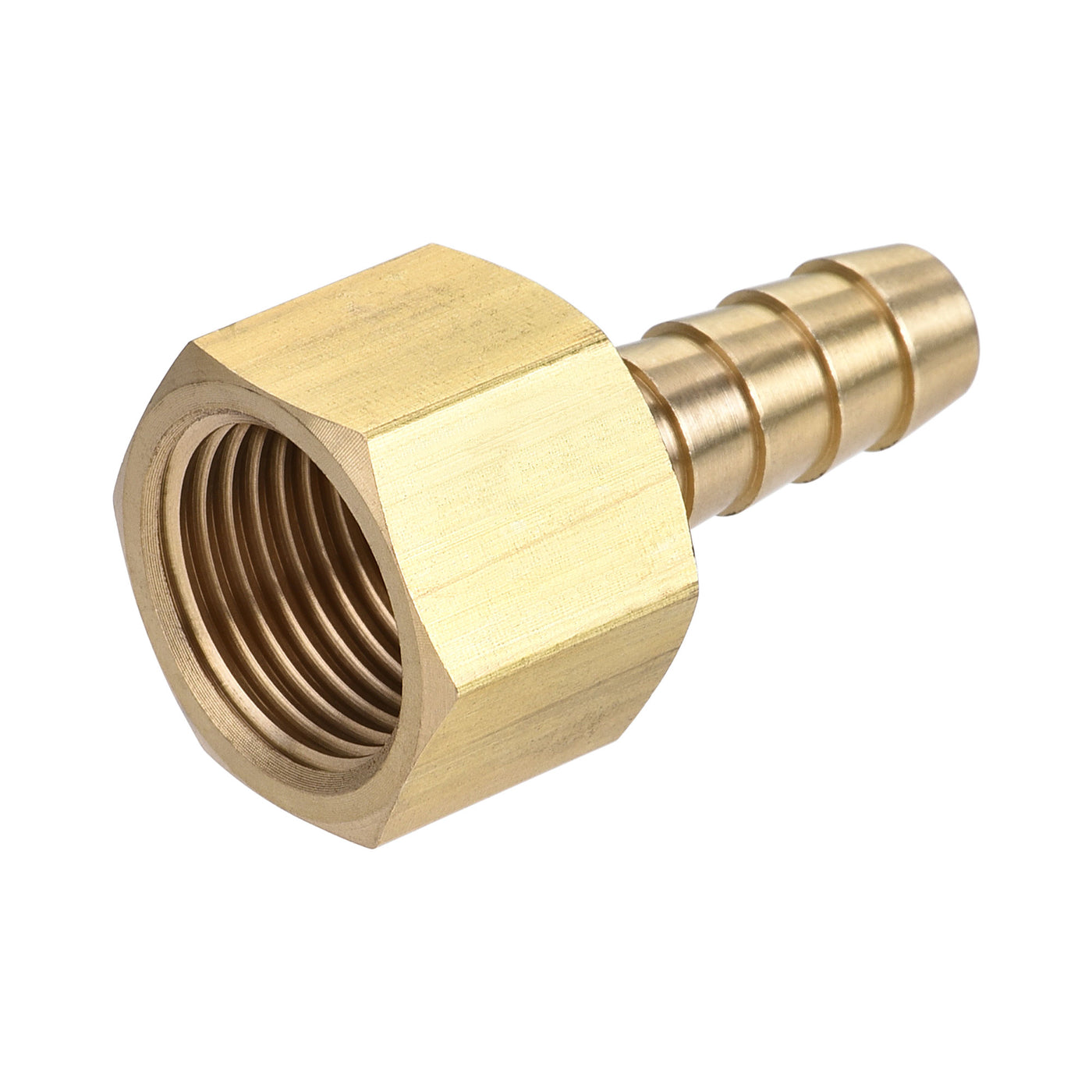 Uxcell Uxcell Brass Barb Hose Fitting Connector Adapter 3/8 Barbed x 1/4NPT Female Pipe