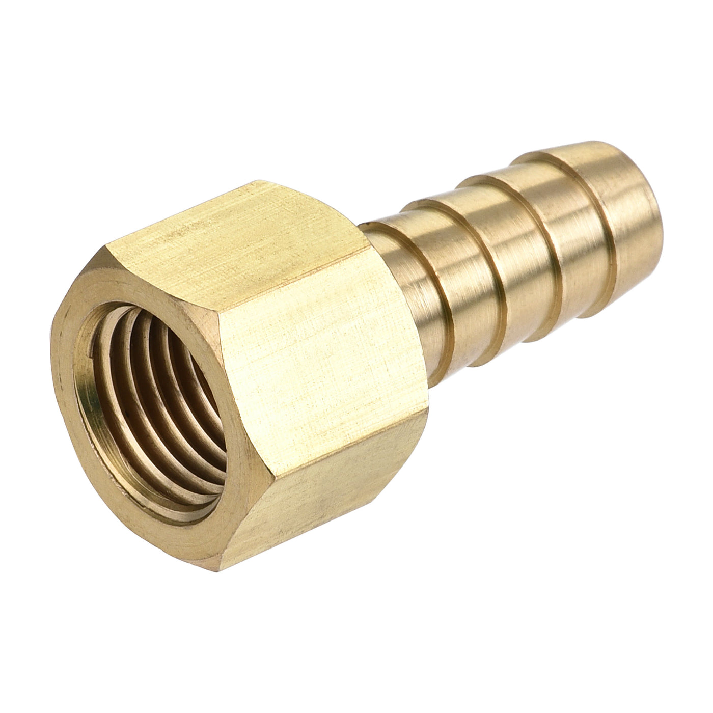 Uxcell Uxcell Brass Barb Hose Fitting Connector Adapter 3/8 Barbed x 1/4NPT Female Pipe