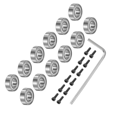 Harfington Bearing Accessory Kit Top Mounted Bearings for Router Bit