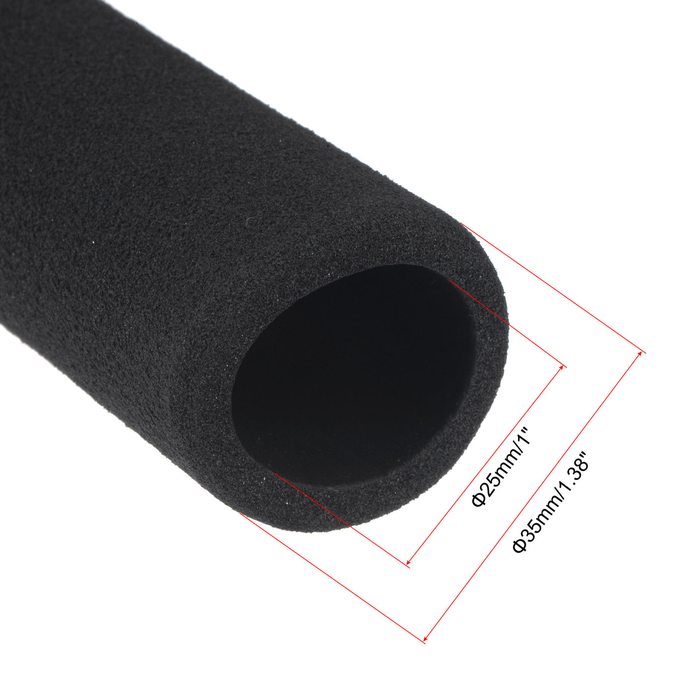 uxcell Uxcell Foam Tubing for Handle Grip Support, Pipes Insulation