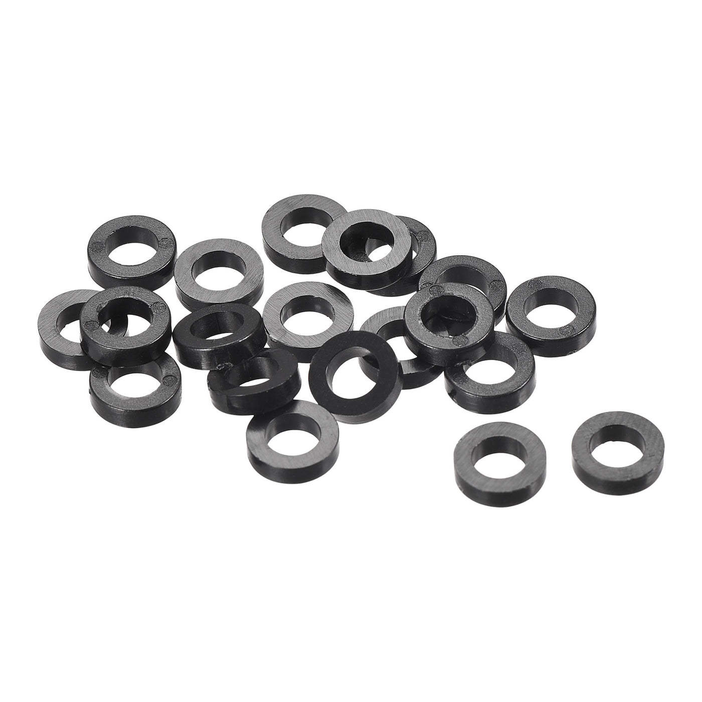 uxcell Uxcell ABS Round Spacer Washer ID L for Screws, Black