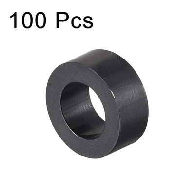 Harfington Uxcell ABS Round Spacer Washer ID L for Screws, Black