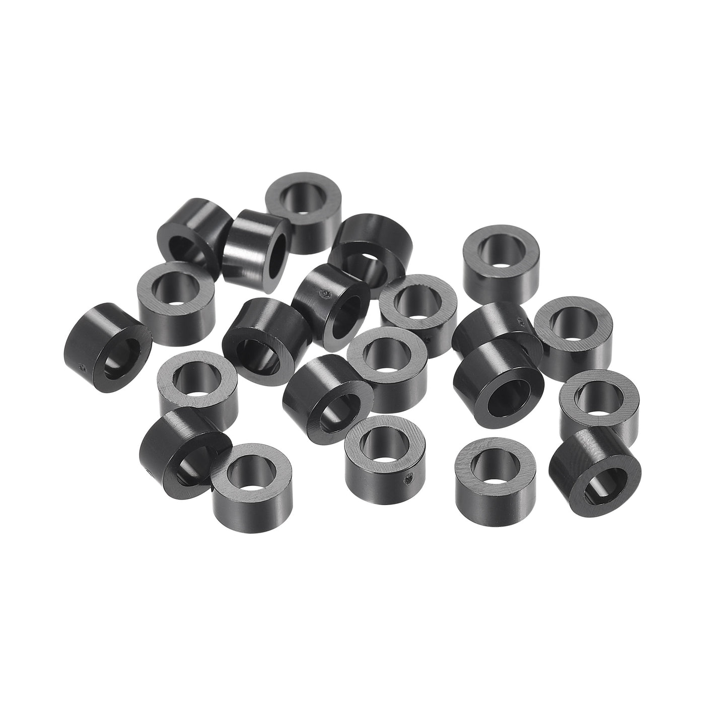 uxcell Uxcell ABS Round Spacer Washer ID L for Screws, Black