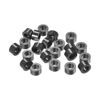 Harfington Uxcell ABS Round Spacer Washer ID L for Screws, Black