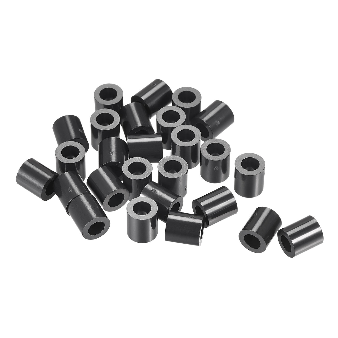 uxcell Uxcell ABS Round Spacer Washer ID L for Screws, Black