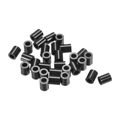 Harfington Uxcell ABS Round Spacer Washer ID L for Screws, Black