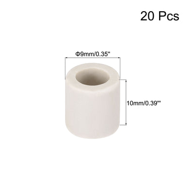 Harfington Uxcell Ceramic Tube Insulated Electronic Wire Heat Insulation Protection Single Bore