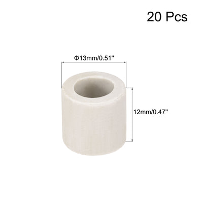 Harfington Uxcell Ceramic Tube Insulated Electronic Wire Heat Insulation Protection Single Bore