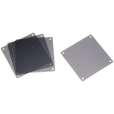 uxcell Uxcell PC Dust Fan Screen with Screws for Cooling Dustproof Case Cover PVC 120mm 4pcs