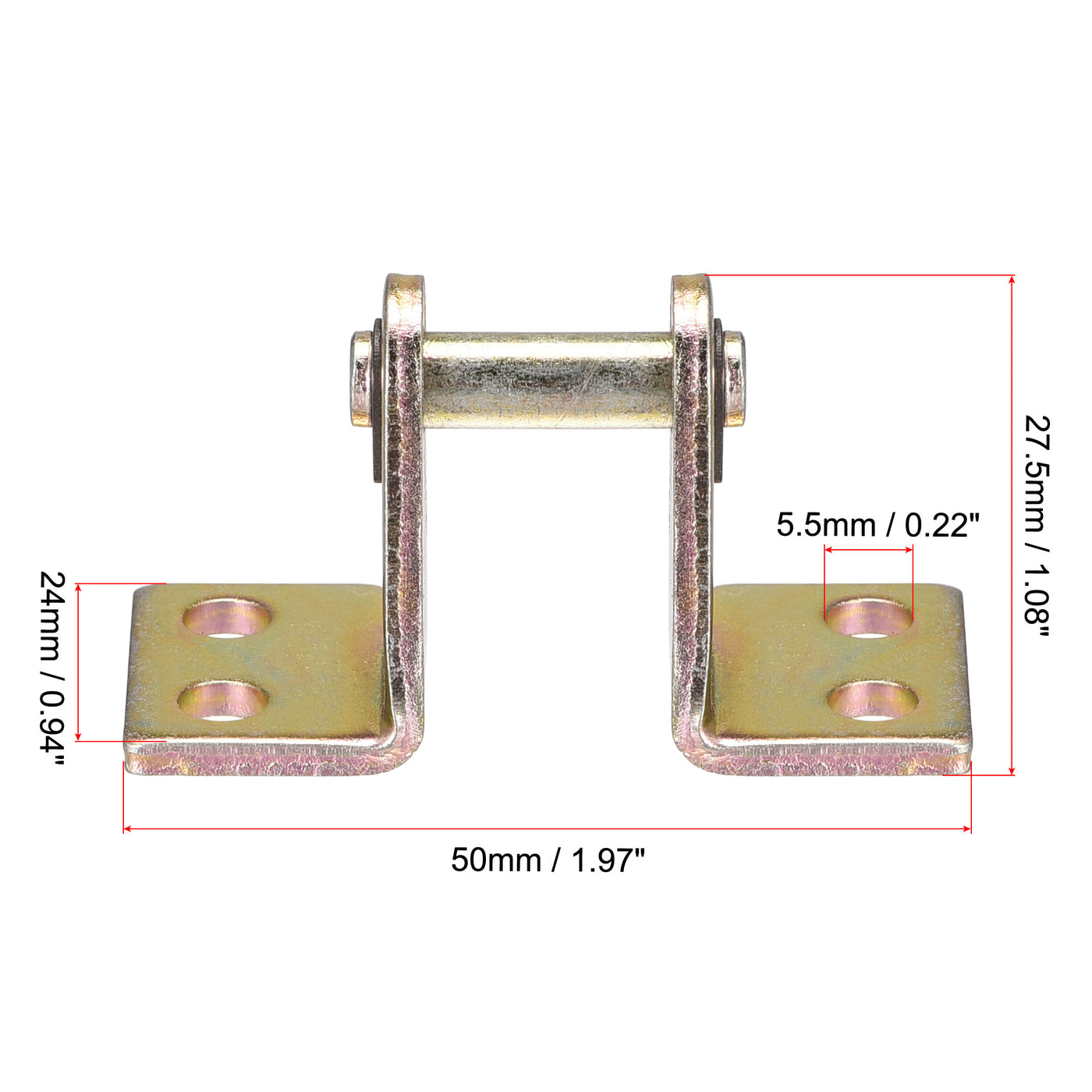 uxcell Uxcell Air Cylinder Rod Clevis Mounting Bracket 4 Bolt Holes MA/MAL Pneumatic Parts for 16mm Cylinder Bore