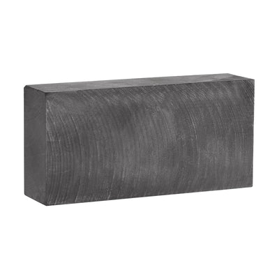 Harfington Uxcell Graphite Plate 48mmx100mmx25mm Graphite Blank Block Black 1pcs