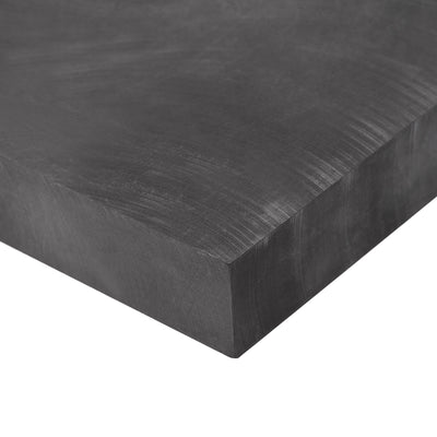 Harfington Uxcell Graphite Plate 100mmx100mmx20mm Graphite Blank Block Black 1pcs