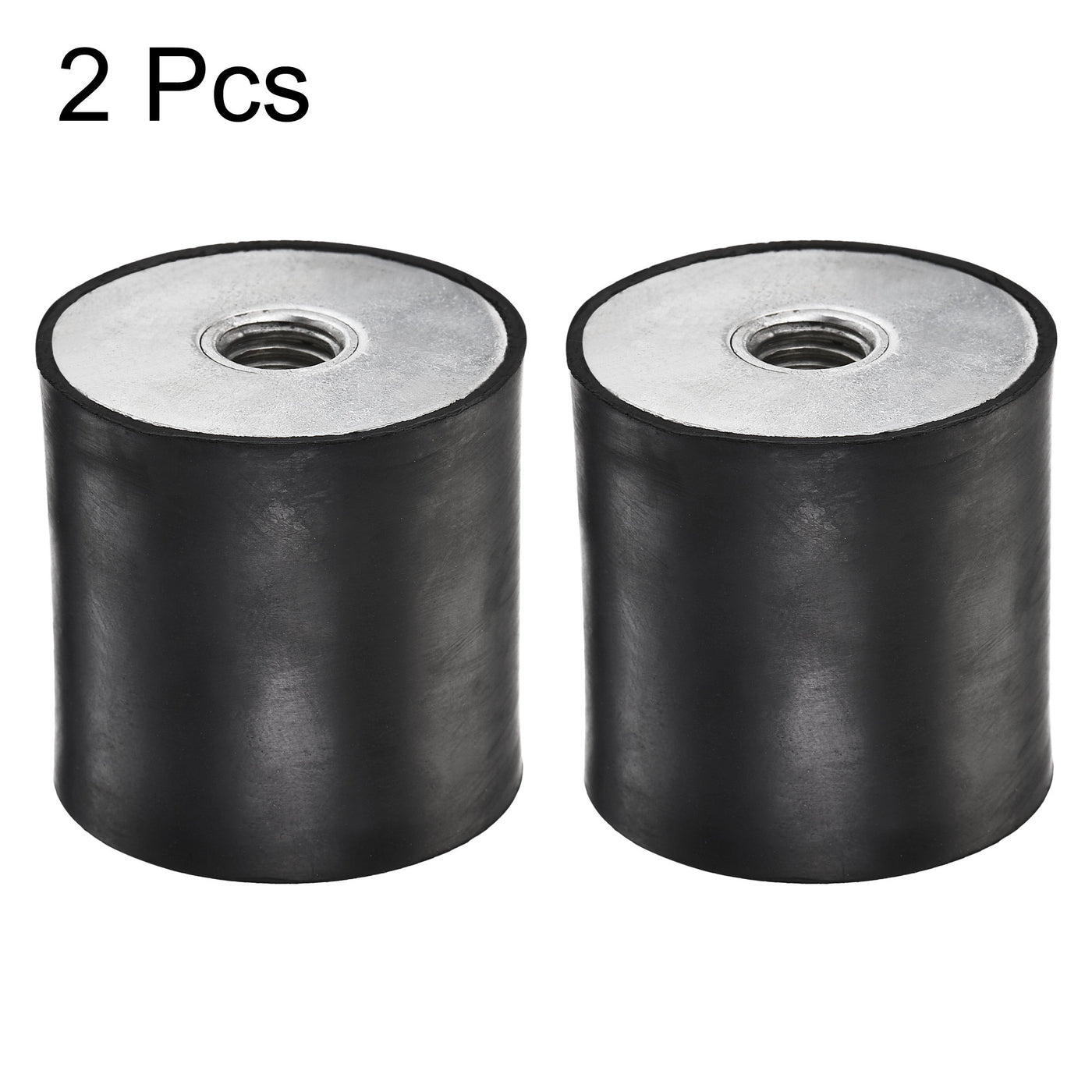 uxcell Uxcell M10 Rubber Mounts, 2pcs Female/Female Shock Absorber, D40mmxH40mm