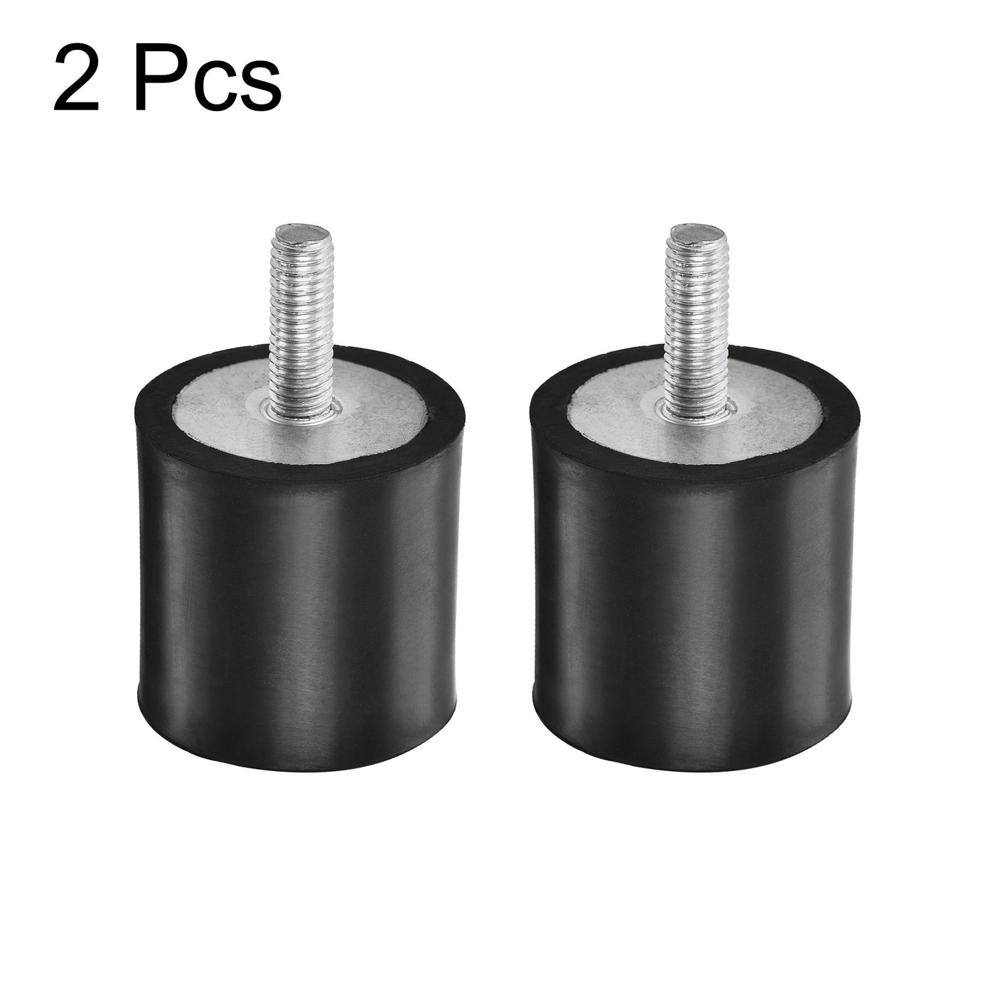 uxcell Uxcell M8 Rubber Mounts, 2pcs Male/Female Shock Absorber, for Motor Generator Compressor Garage Reverse Pump Impact Air Generator Bobbins, D40mmxH40mm