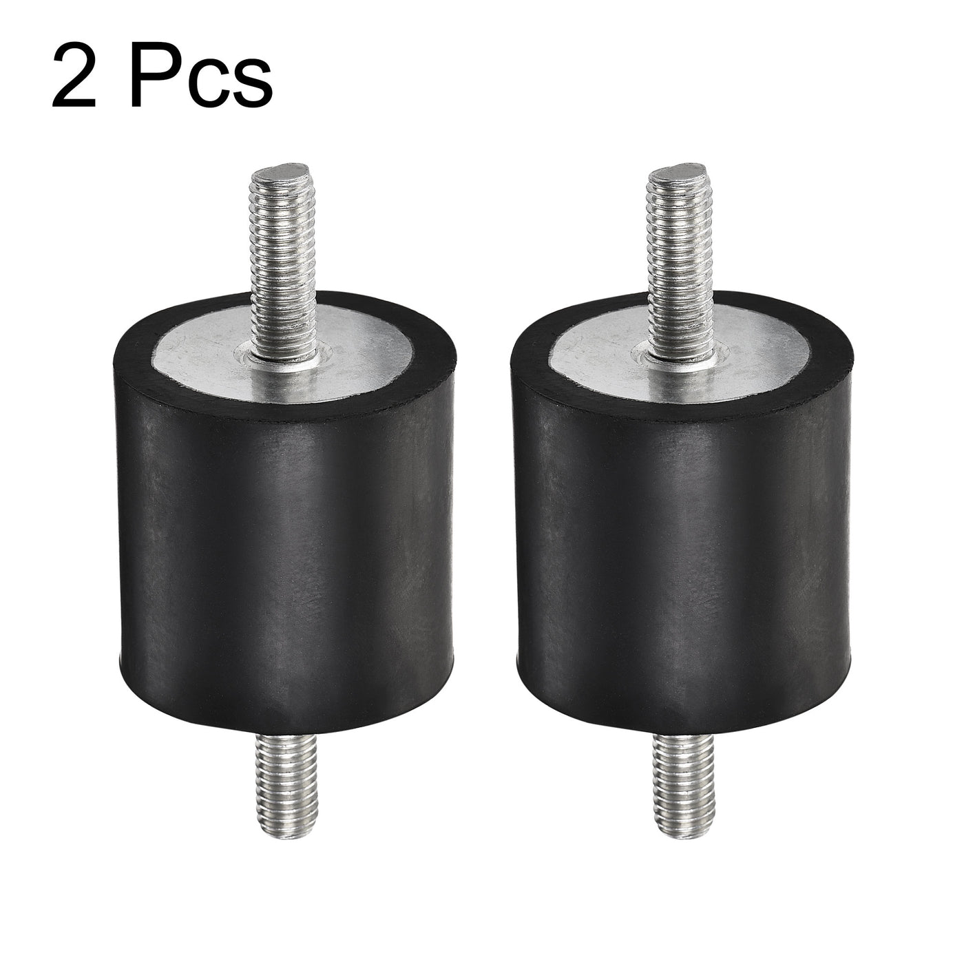 uxcell Uxcell M8 Rubber Mounts, 2pcs Male/Male Shock Absorber, for Motor Generator Compressor Garage Reverse Pump Impact Air Generator Bobbins, D40mmxH40mm