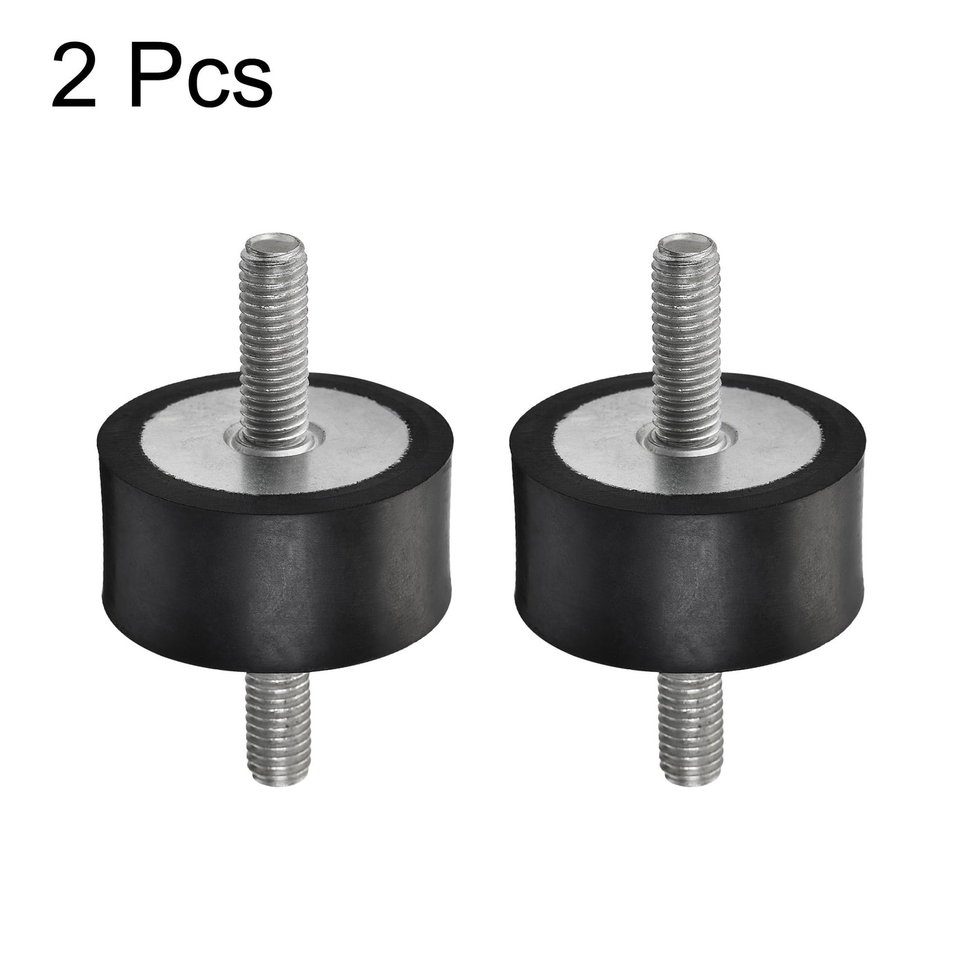 uxcell Uxcell M8 Rubber Mounts, 2pcs Male/Male Shock Absorber, for Motor Generator Compressor Garage Reverse Pump Impact Air Generator Bobbins, D40mmxH20mm