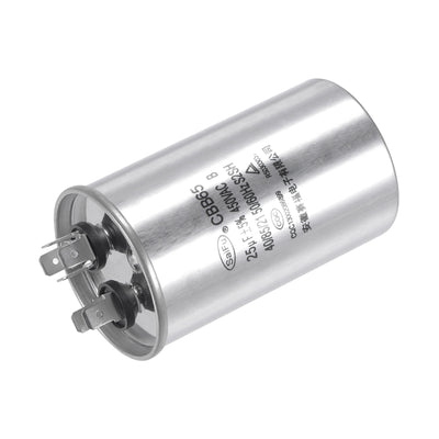 Harfington Uxcell Run Capacitor Round CBB65 25uF 25mfd 450V AC 40/85/21 Aluminum Case with Terminal for Air Conditioner Compressor Motor Heat Pump Condenser 2Pcs